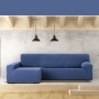 Left long arm chaise longue cover Eysa JAZ Blue 180 x 120 x 360 cm