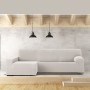 Housse pour chaise longue accoudoir long gauche Eysa JAZ Blanc 180 x 120 x 360 cm