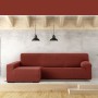 Left long arm chaise longue cover Eysa JAZ Dark Red 180 x 120 x 360 cm