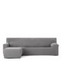 Right short arm chaise longue cover Eysa JAZ Grey 120 x 120 x 360 cm