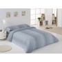 Parure de couette Alexandra House Living Tena Gris acier Lit 1 persone 3 Pièces