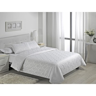 Parure de couette Alexandra House Living Viena Blanc Lit 1 persone 4 Pièces