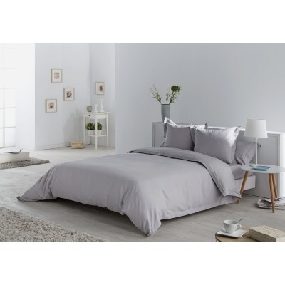 Parure de couette Alexandra House Living Espiga Gris perlé Lit 2 persones 5 Pièces