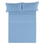 Jeu de draps Alexandra House Living Bleu clair Lit king size 4 Pièces