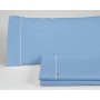 Jeu de draps Alexandra House Living Bleu clair Lit king size 4 Pièces