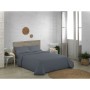 Parure de couette Alexandra House Living Qutun Gris foncé Gran lit 2 persones 4 Pièces