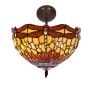 Suspension Viro Belle Amber Ambre Fer 60 W 30 x 40 x 30 cm