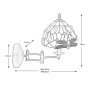 Wall Light Viro Museum White Iron 60 W 25 x 32 x 28 cm