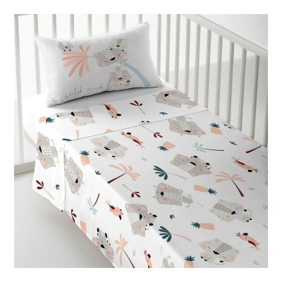 Cot Flat Sheet Cool Kids Wild And Free B 120 x 180 cm