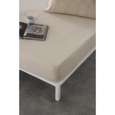 Fitted bottom sheet Naturals ELBA Beige 180 x 200 cm (Super king)