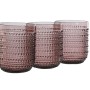 Set de Verres Home ESPRIT Rose Verre 240 ml (6 Unités)