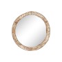 Wall mirror Home ESPRIT Natural Crystal Tropical 70 x 6 x 70 cm