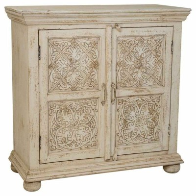 Console Alexandra House Living Bois de manguier 40 x 90 x 90 cm