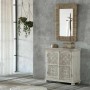 Console Alexandra House Living Bois de manguier 40 x 90 x 90 cm