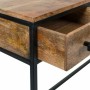 Hall Table with Drawers Alexandra House Living Brown Black Iron Mango wood 41 x 77 x 121 cm