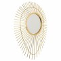 Wall mirror Alexandra House Living Golden Metal Glass 6 x 105 x 77 cm