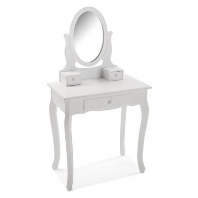 Coiffeuse Versa Miroir Bois MDF (40 x 129,5 x 70 cm)