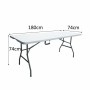 Table Piable Métal Plastique 180 x 75 x 74 cm