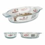 Serving Platter Quttin VEN8435476251502 Oval Glass 400 ml 20 x 11,5 x 4 cm (8 Units) (20 x 11,5 cm)