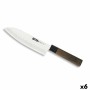 Couteau de cuisine Quttin Santoku Takamura 17 cm (6 Unités)