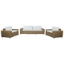 Sofa and table set Home ESPRIT Crystal synthetic rattan 248 x 85 x 80 cm