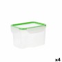 Boîte à lunch hermétique Quid Greenery 1,8 L Transparent Plastique (Pack 4x)