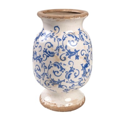 Vase Romimex Bleu Blanc Porcelaine 20 x 32 x 20 cm