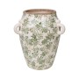 Vase Romimex Vert Beige Porcelaine 19 x 23 x 19 cm Avec des poignées