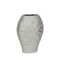 Vase Romimex Silver Porcelain 18 x 26 x 10 cm