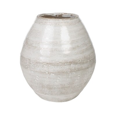 Vase Romimex Beige Terracotta 26 x 30 x 26 cm