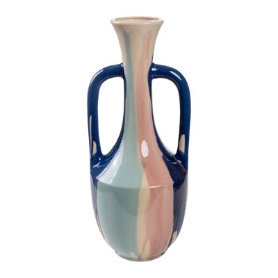 Vase Romimex Multicolour Ceramic 18 x 43 x 18 cm With handles