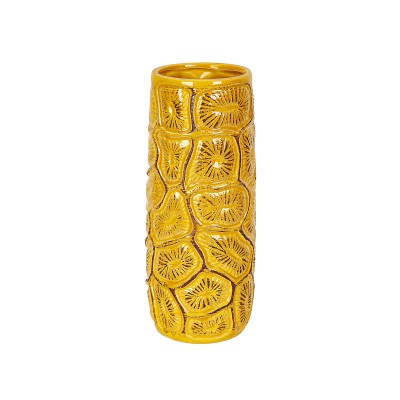 Vase Romimex Yellow Ceramic 12 x 28 x 12 cm