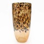 Vase Romimex Black Golden Glass Leopard 18 x 37 x 18 cm