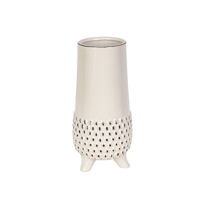 Vase Romimex Blanc Céramique 13 x 27 x 13 cm