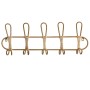 Wall mounted coat hanger Romimex Natural wicker 61 x 21 x 8 cm