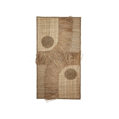 Wall Decoration Romimex Natural Vegetable fibre 60 x 120 x 5 cm