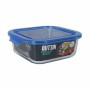 Square Lunch Box with Lid Quttin Blue 1,1 L (6 Units)