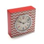 Horloge de table Versa Rouge Bois Vintage 10 x 23 x 23 cm