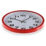 Horloge Murale Versa Rouge Plastique 3,8 x 25 x 25 cm