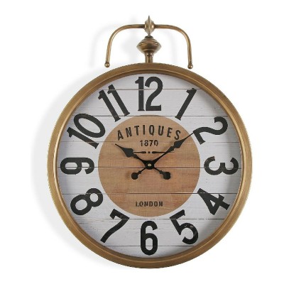 Horloge Murale Versa Antiques Métal (6 x 60 x 48 cm)