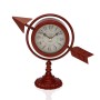 Horloge de table Versa Bordeaux Flèche pleine Métal (23 x 16 x 8 cm)