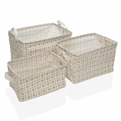 Set de basket Versa Camy Polyester Textile 3 Pièces (25 x 22 x 35 cm)