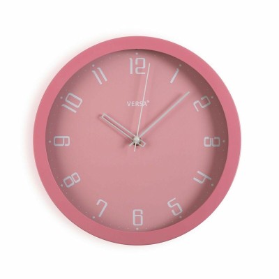 Horloge Murale Versa Rose polypropylène (4,3 x 30 x 30 cm)