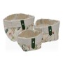 Basket set Versa Sansa Squared 14 x 14 x 14 cm Textile