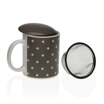 Tasse avec filtre pour infusions Versa Etoiles Porcelaine Acier