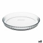 Cake Mould Pyrex Classic Vidrio Transparent Glass Flat Circular 27,7 x 27,7 x 3,5 cm 6 Units