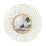 Miroir mural Versa Blanc Bambou Miroir Rond 2,5 x 75 x 75 cm