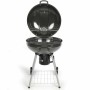 Coal Barbecue with Cover and Wheels Livoo DOC270 Black Metal Circular