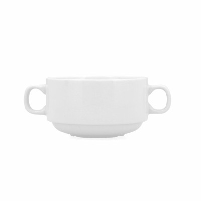 Tasses pour soupe Bidasoa Glacial Blanc 300 ml (6 Unités) (Pack 6x)