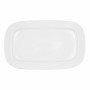 Plat à Gratin Bidasoa Glacial Blanc Céramique 36 x 21 cm (3 Unités) (Pack 3x)